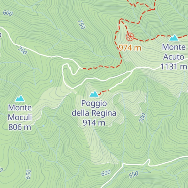 Map of Poggio della Regina