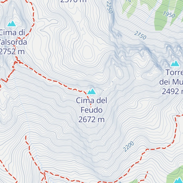 Map of Cima del Feudo