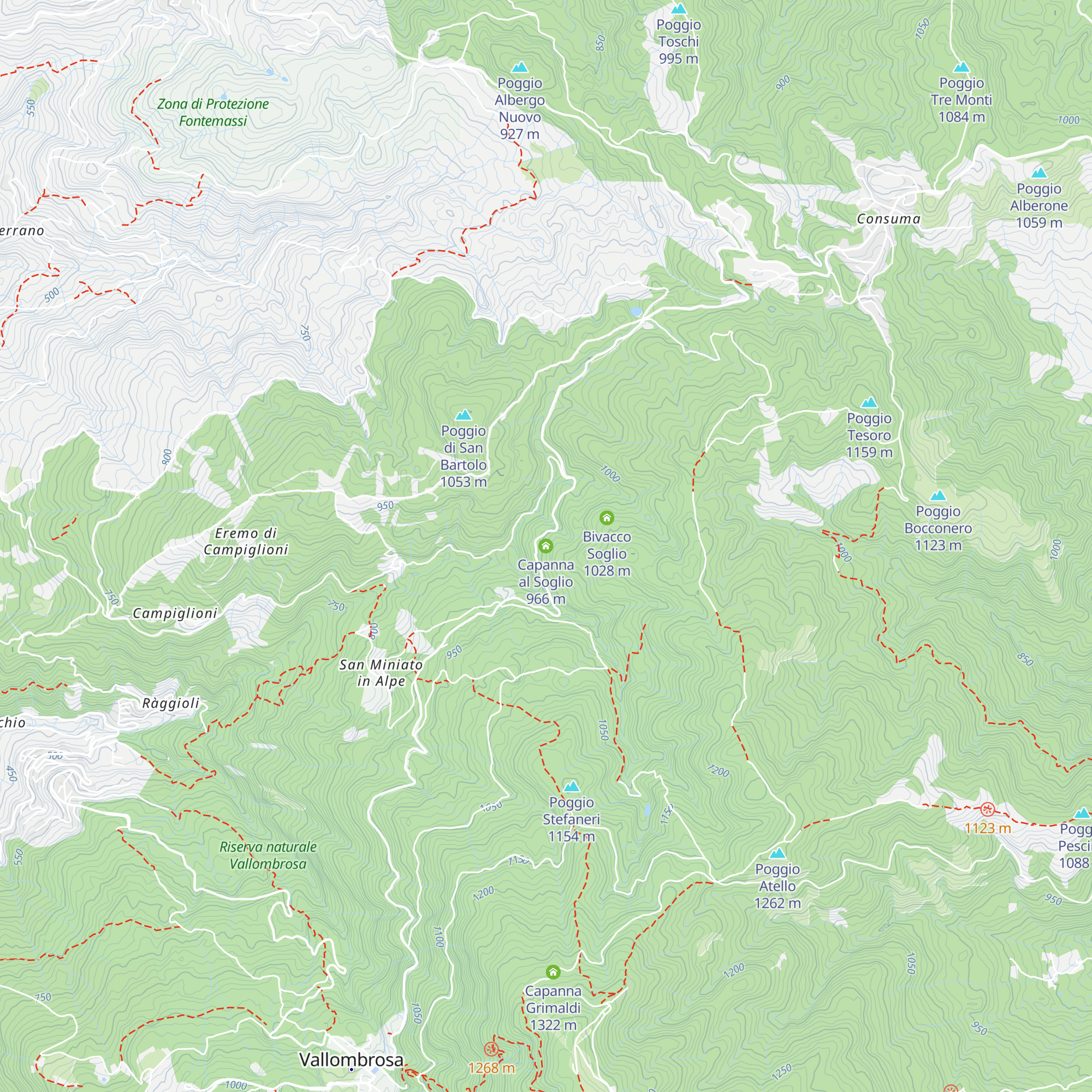 Capanna al Soglio map
