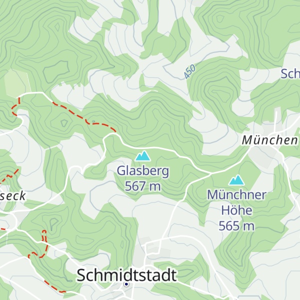Map of Fichtelberg