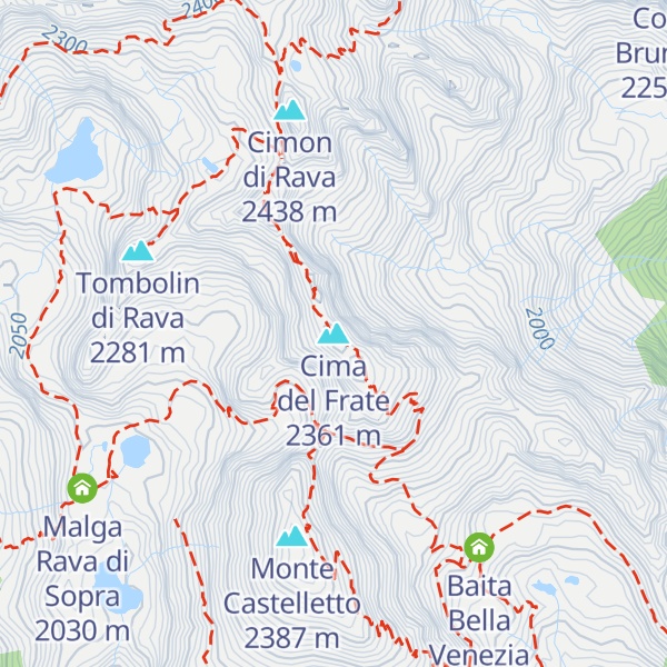 Map of Cima del Frate