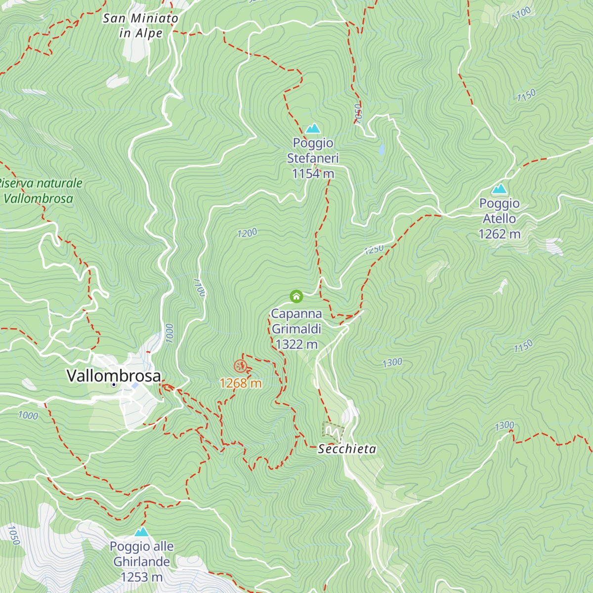 Capanna Grimaldi map