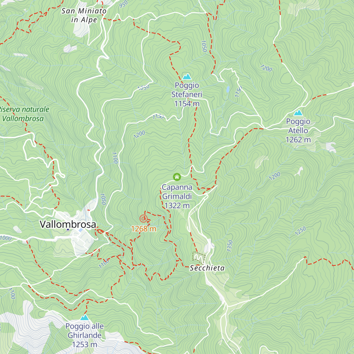 Capanna Grimaldi map