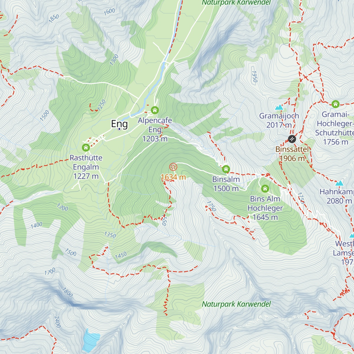 Drijaggenalm map