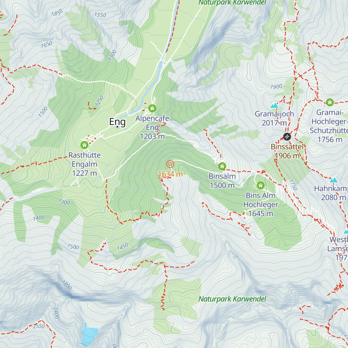 Drijaggenalm map