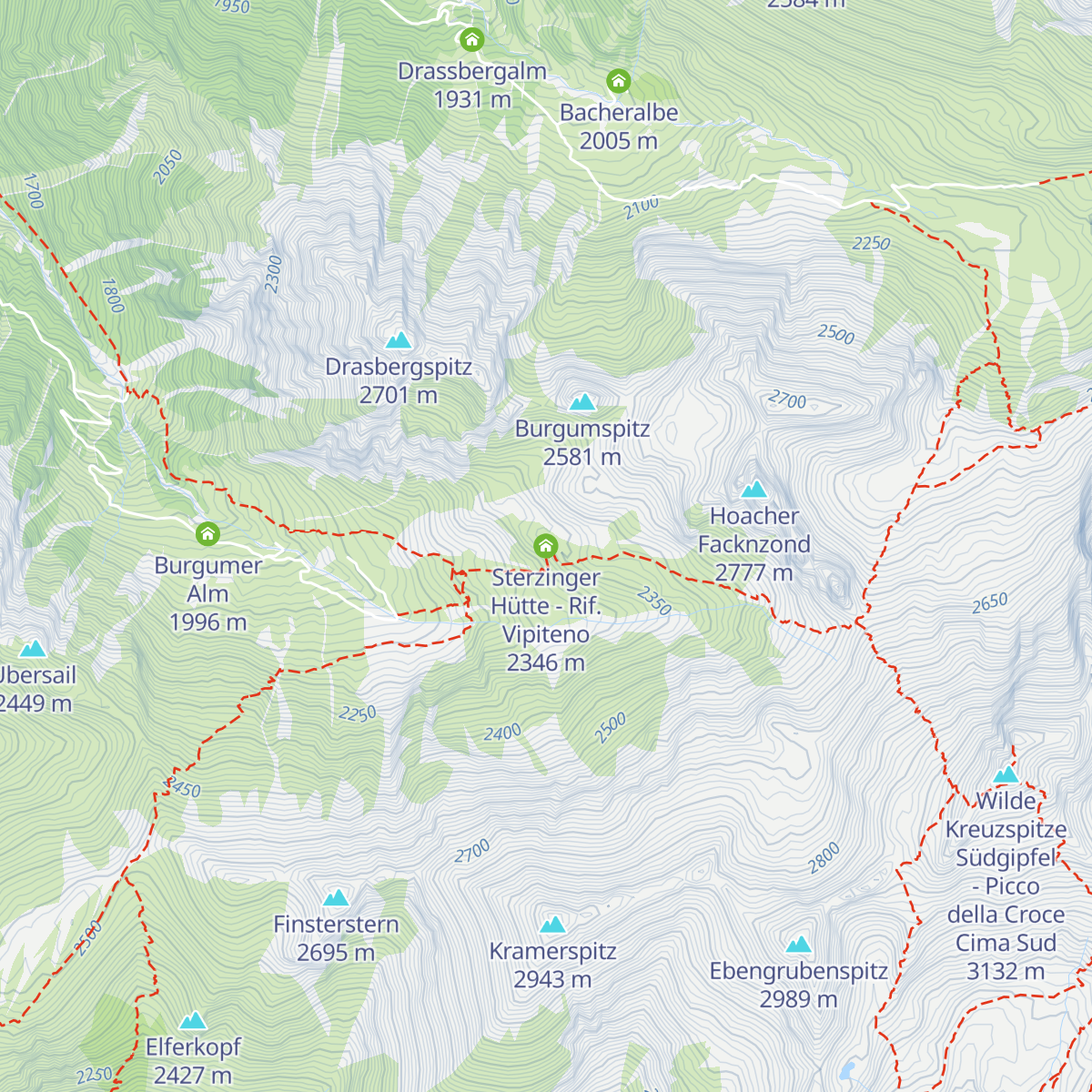 Sterzinger Hütte - Rif. Vipiteno map