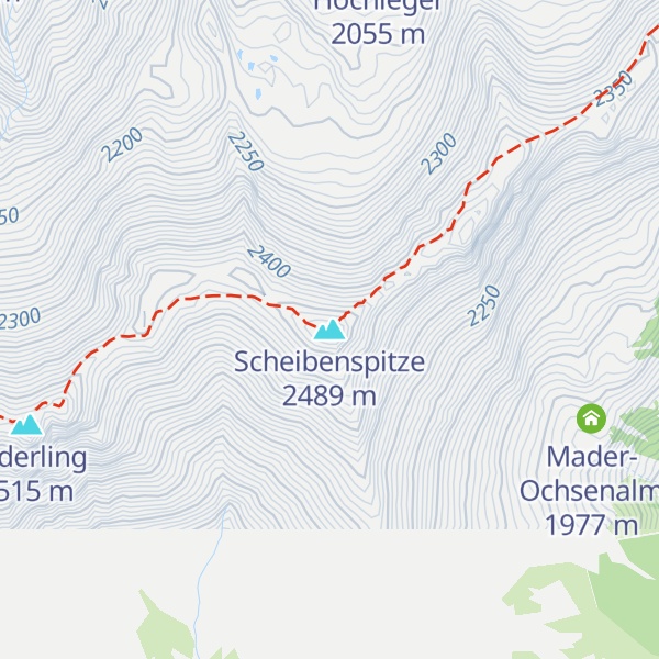 Map of Scheibenspitze