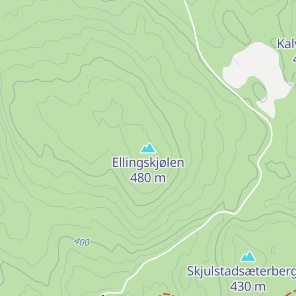 Map of Ellingskjølen