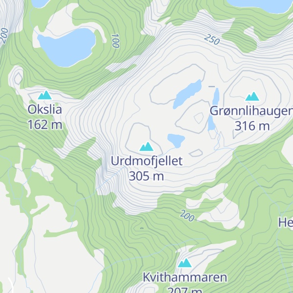 Map of Urdmofjellet