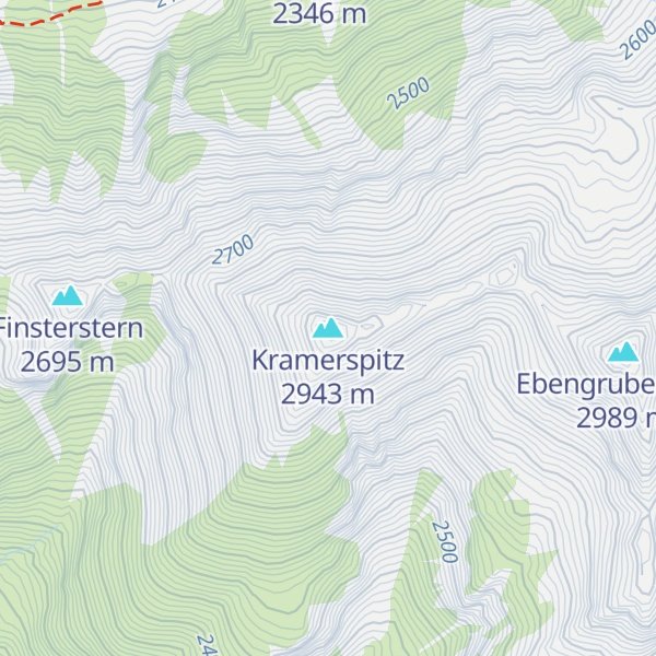 Map of Kramerspitz