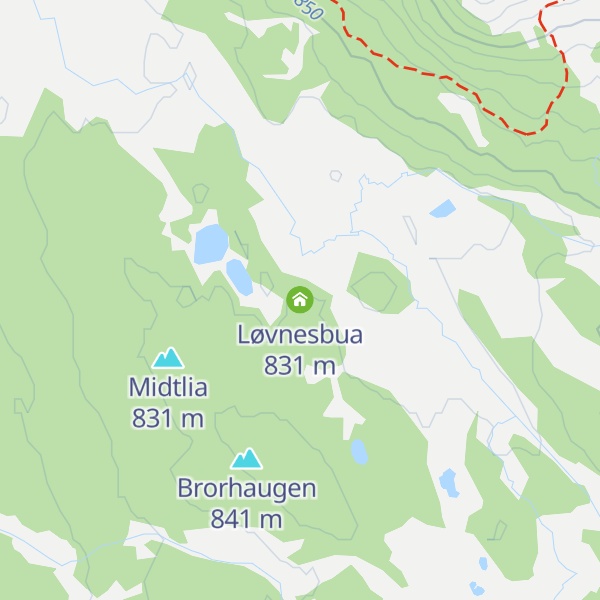 Map of Løvnesbua