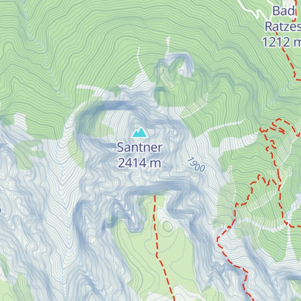 Map of Euringer - Punta Euringer