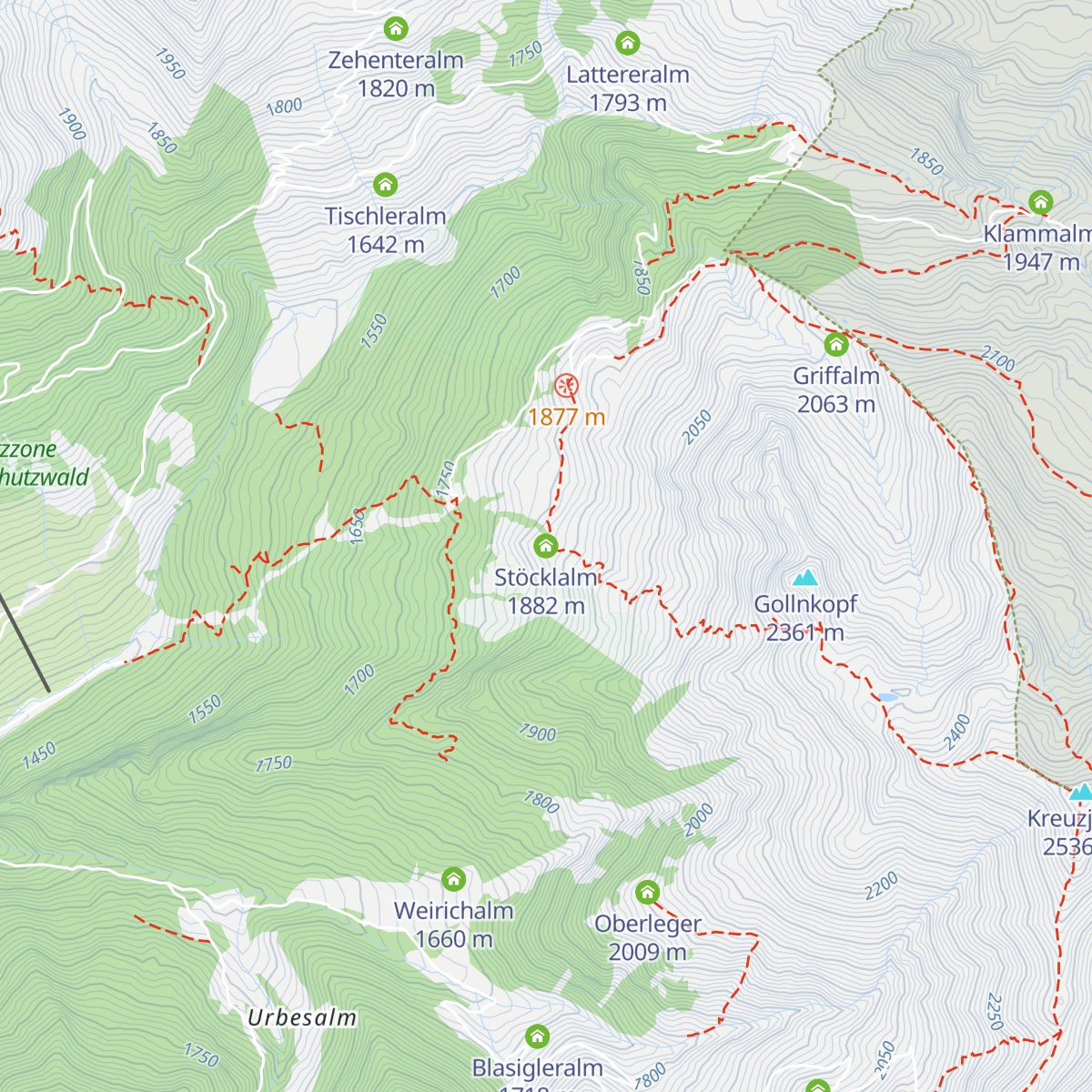 Stöcklalm map