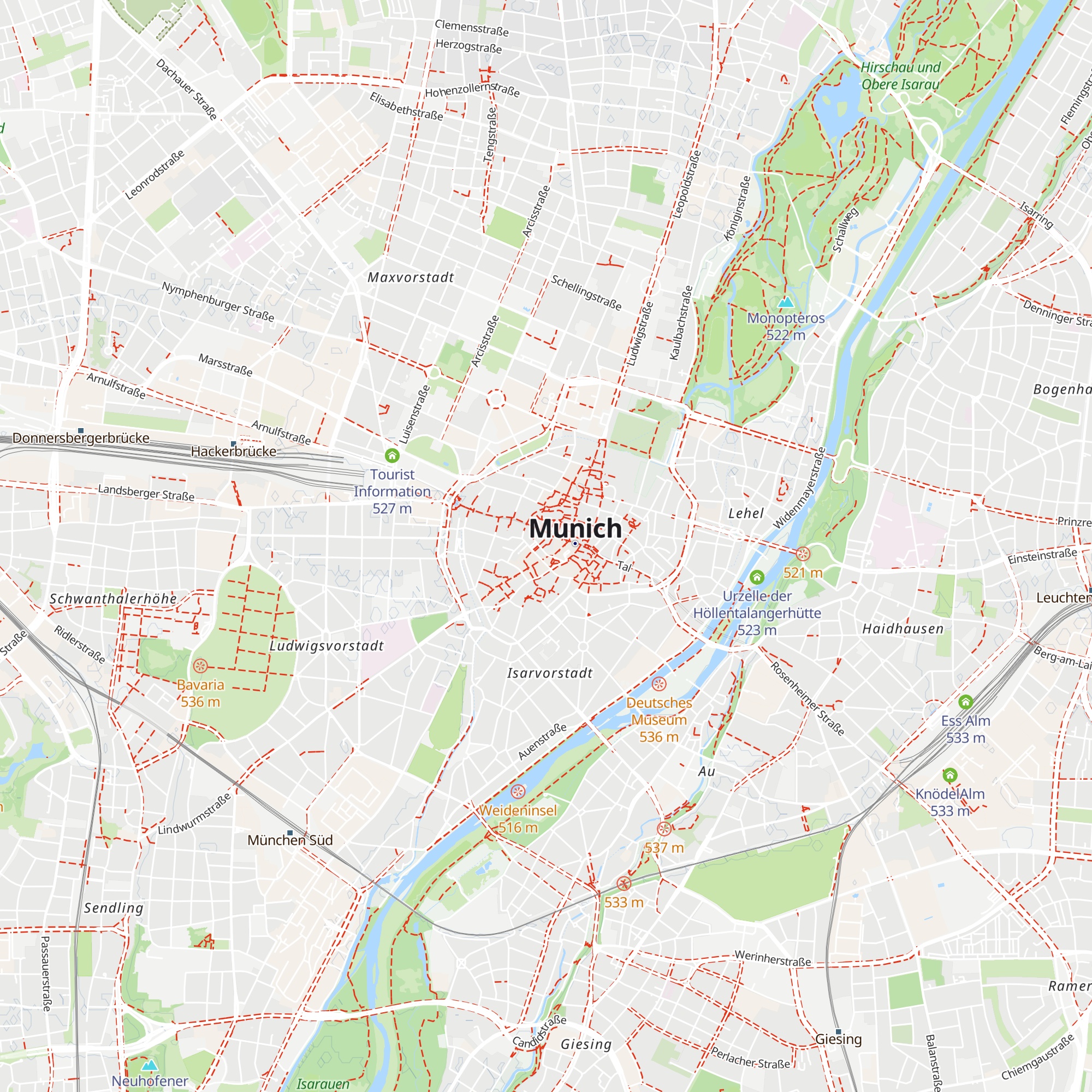 Marienplatz-Alm map