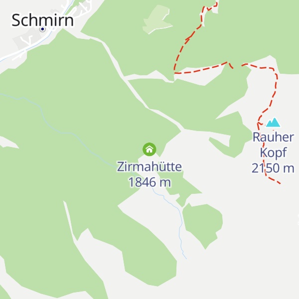 Map of Zirmahütte