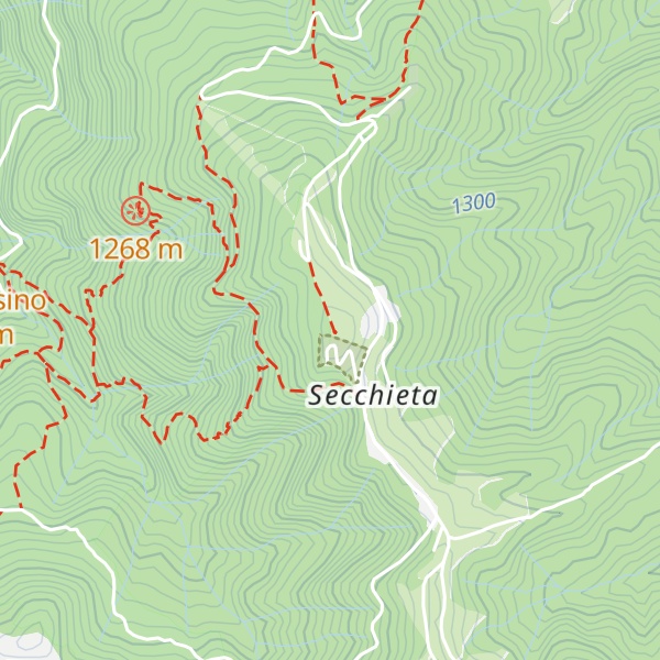 Map of Monte Secchieta
