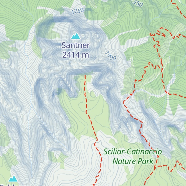 Map of Ciastelat - Burgstall - Monte Castello
