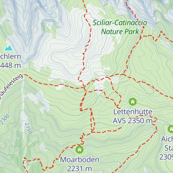 Map of Schlernhaus - Rifugio Bolzano