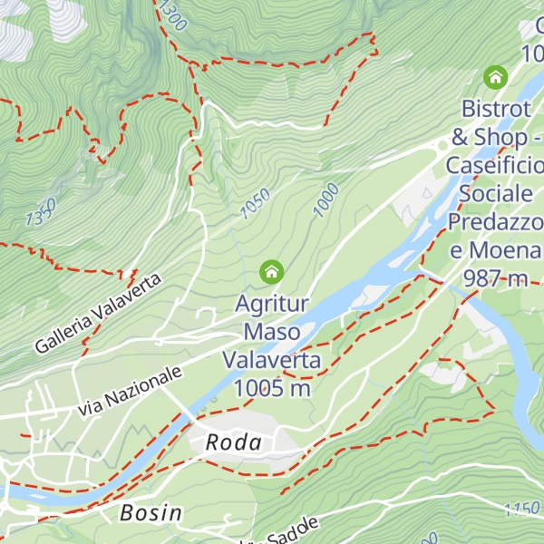 Map of Agritur Maso Valaverta