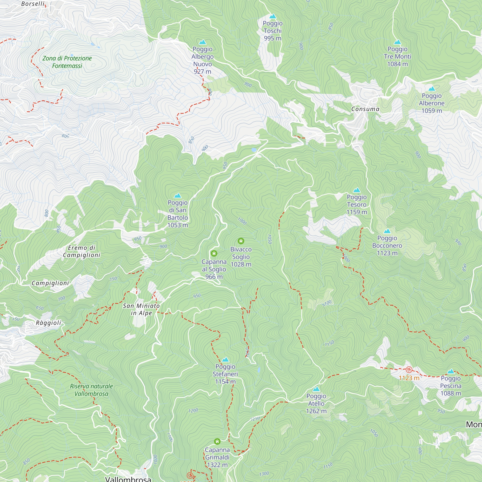 Bivacco Soglio map