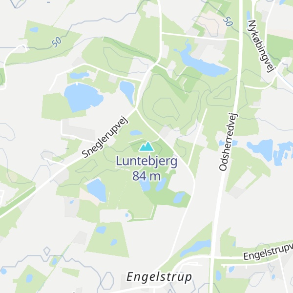 Map of Luntebjerg