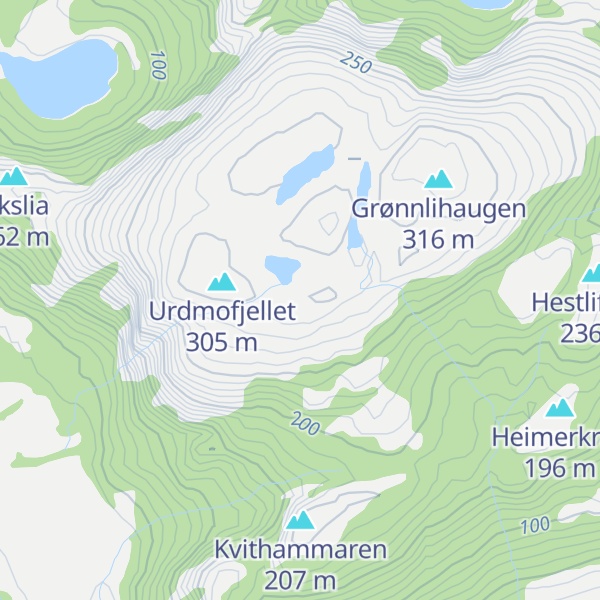 Map of Grønnlia