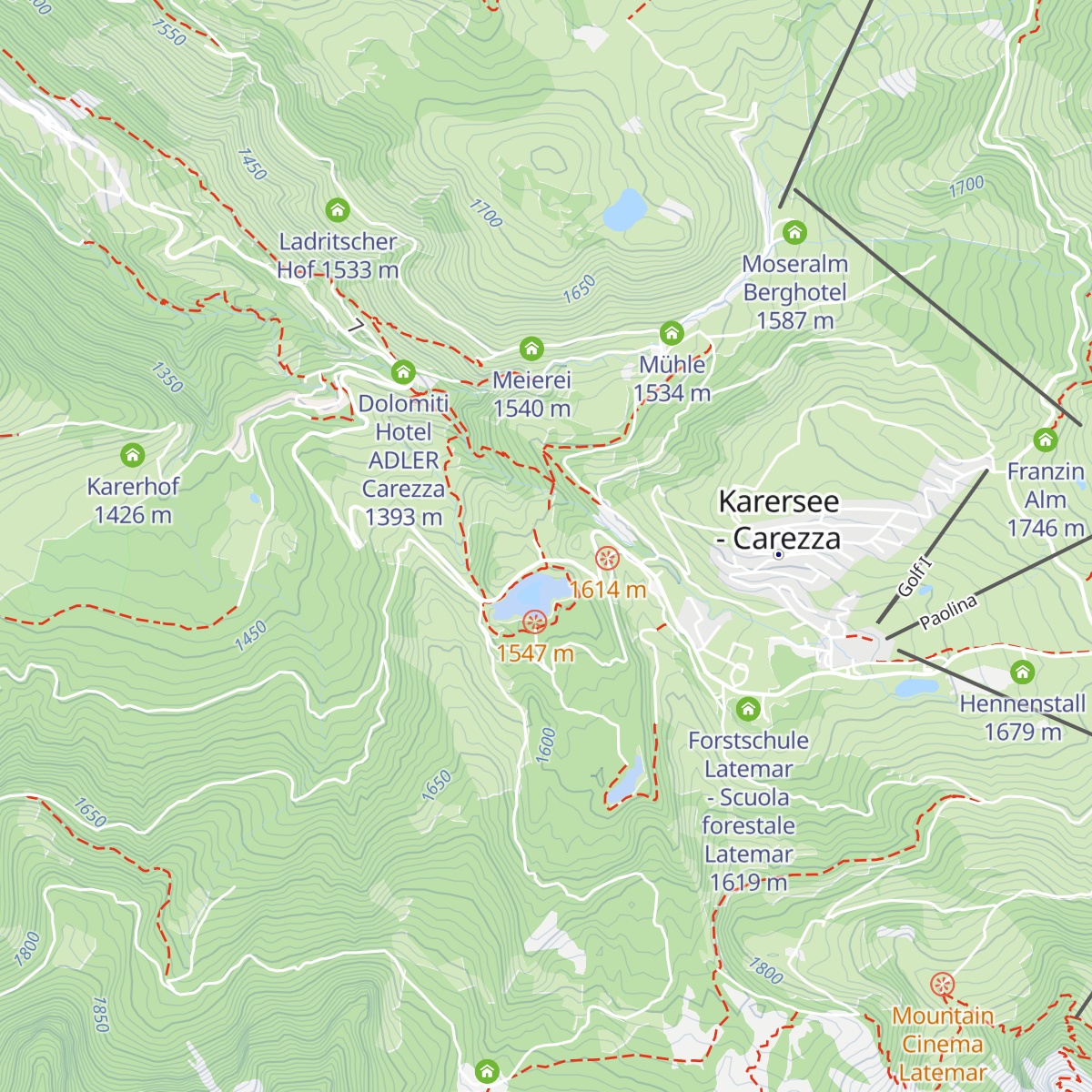 carezza snack map