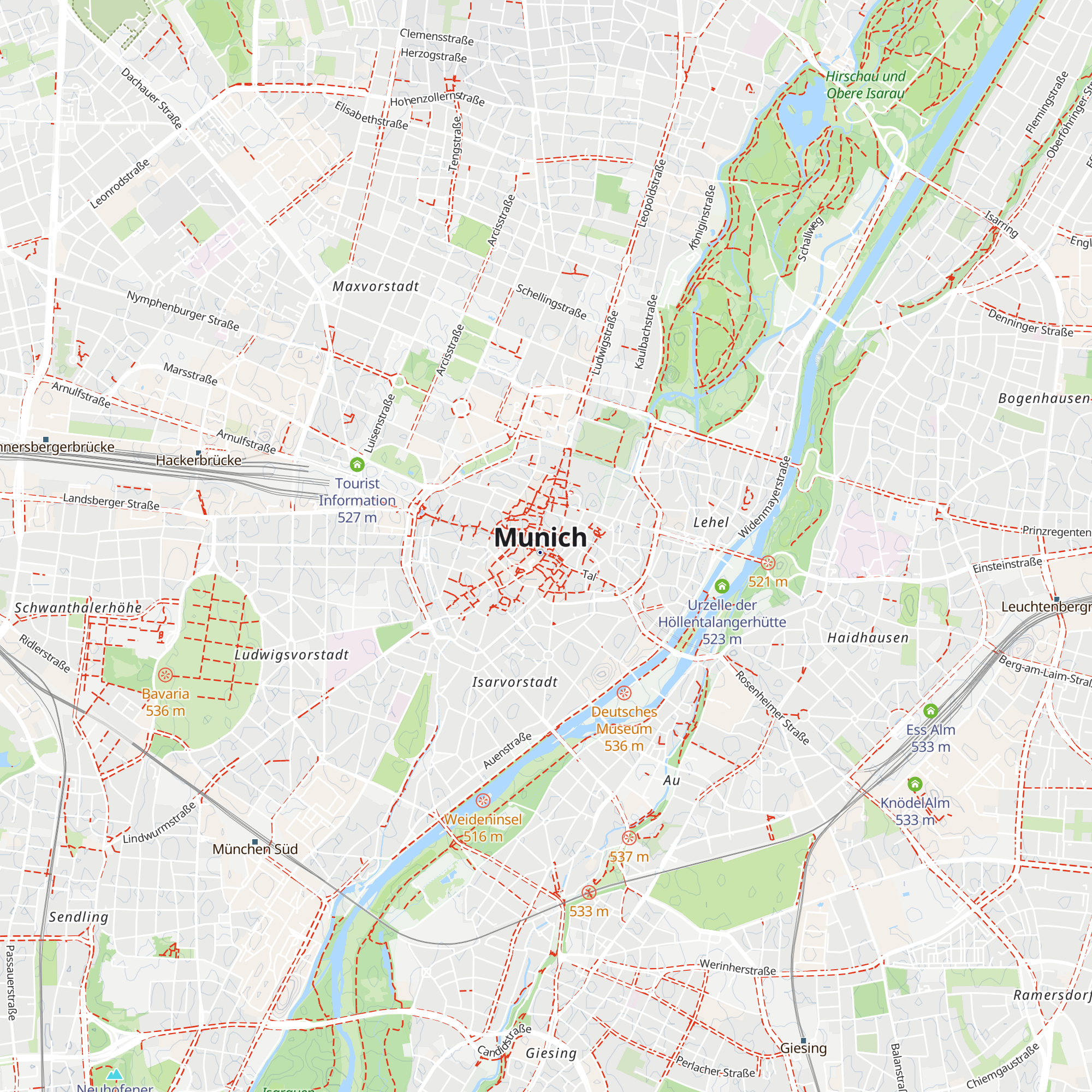 Infozentrum am Rathaus München map