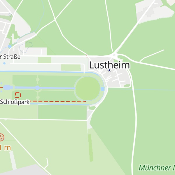 Map of Schloss Lustheim