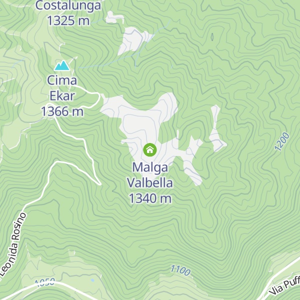 Map of Malga Valbella