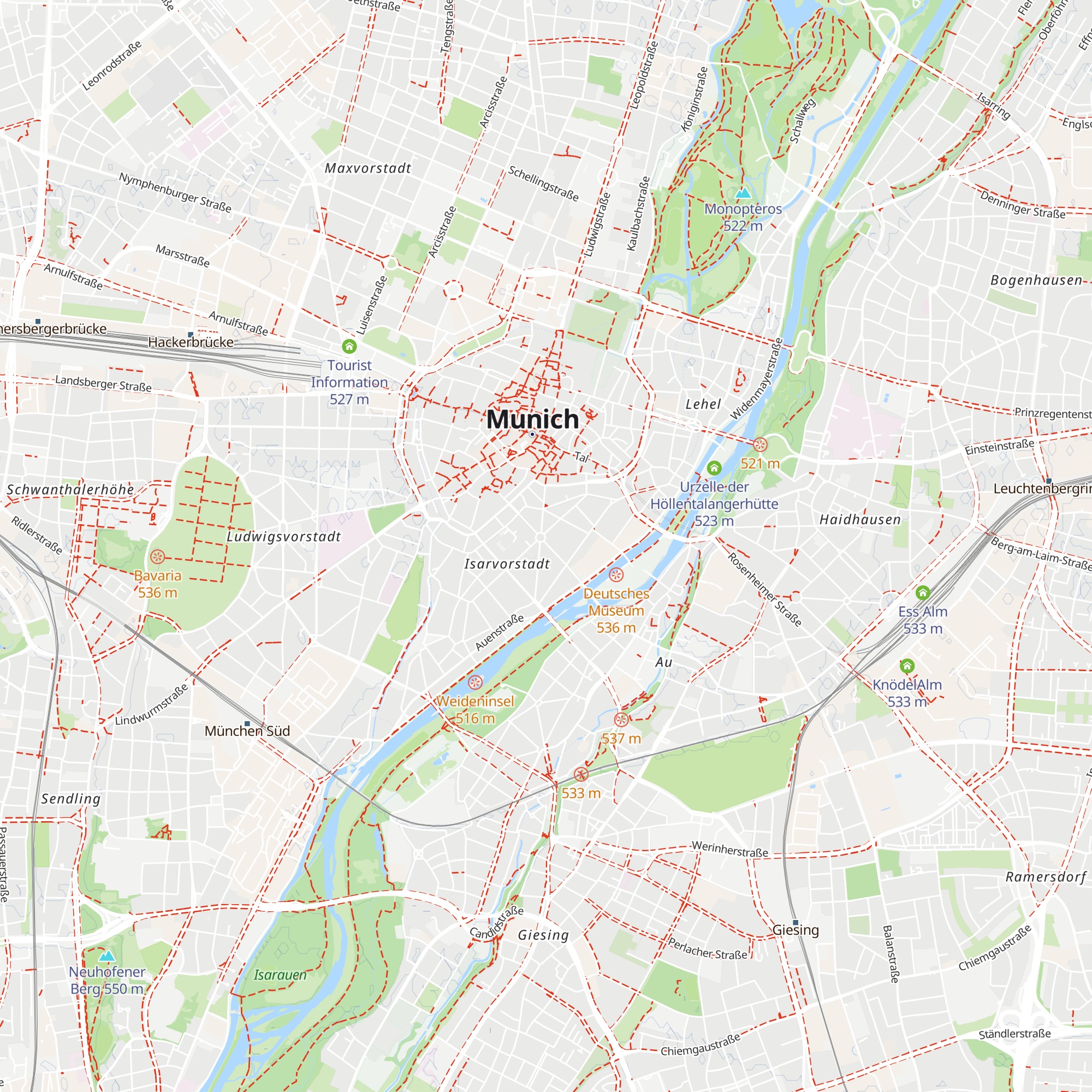 Gärtnerplatz Alm map