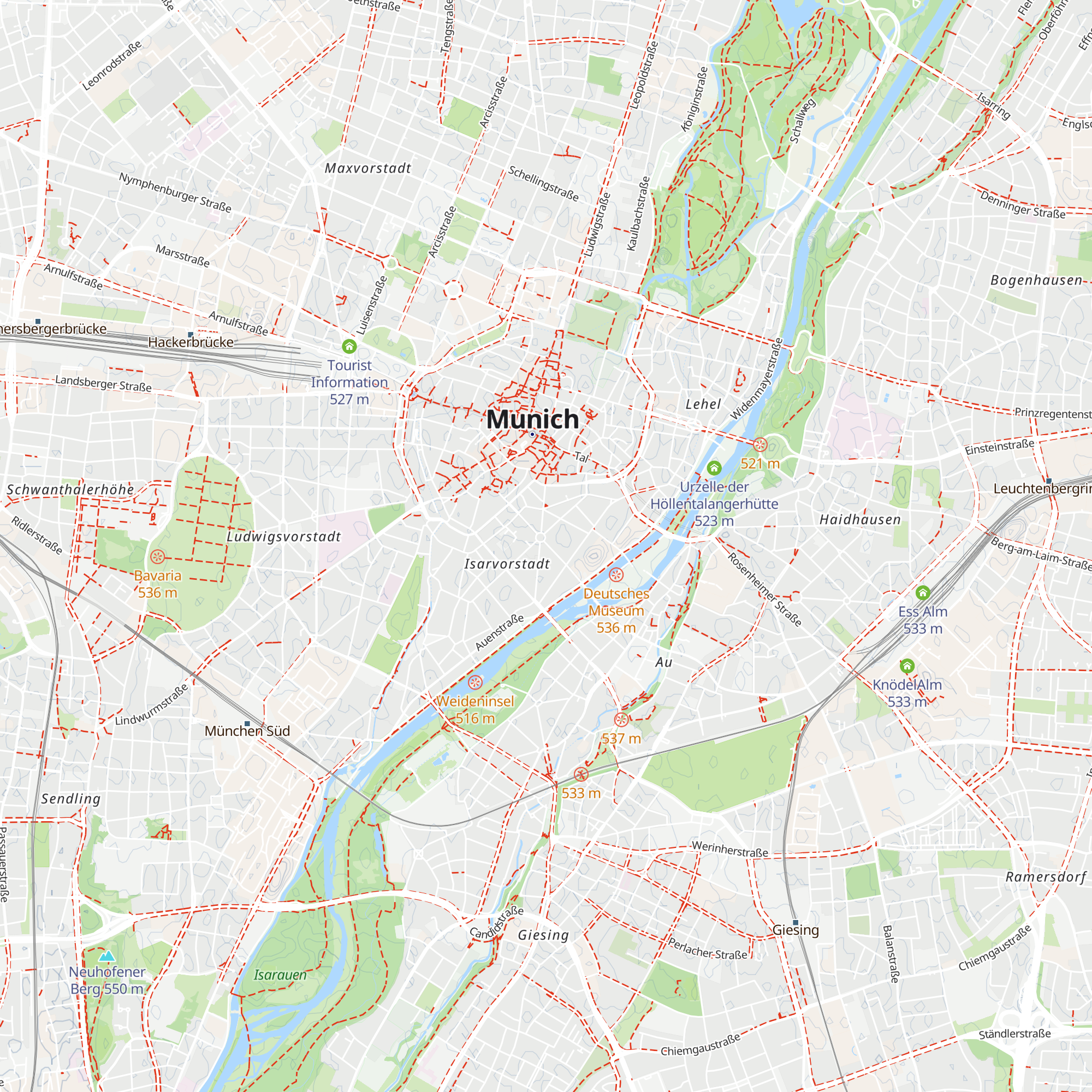 Gärtnerplatz Alm map