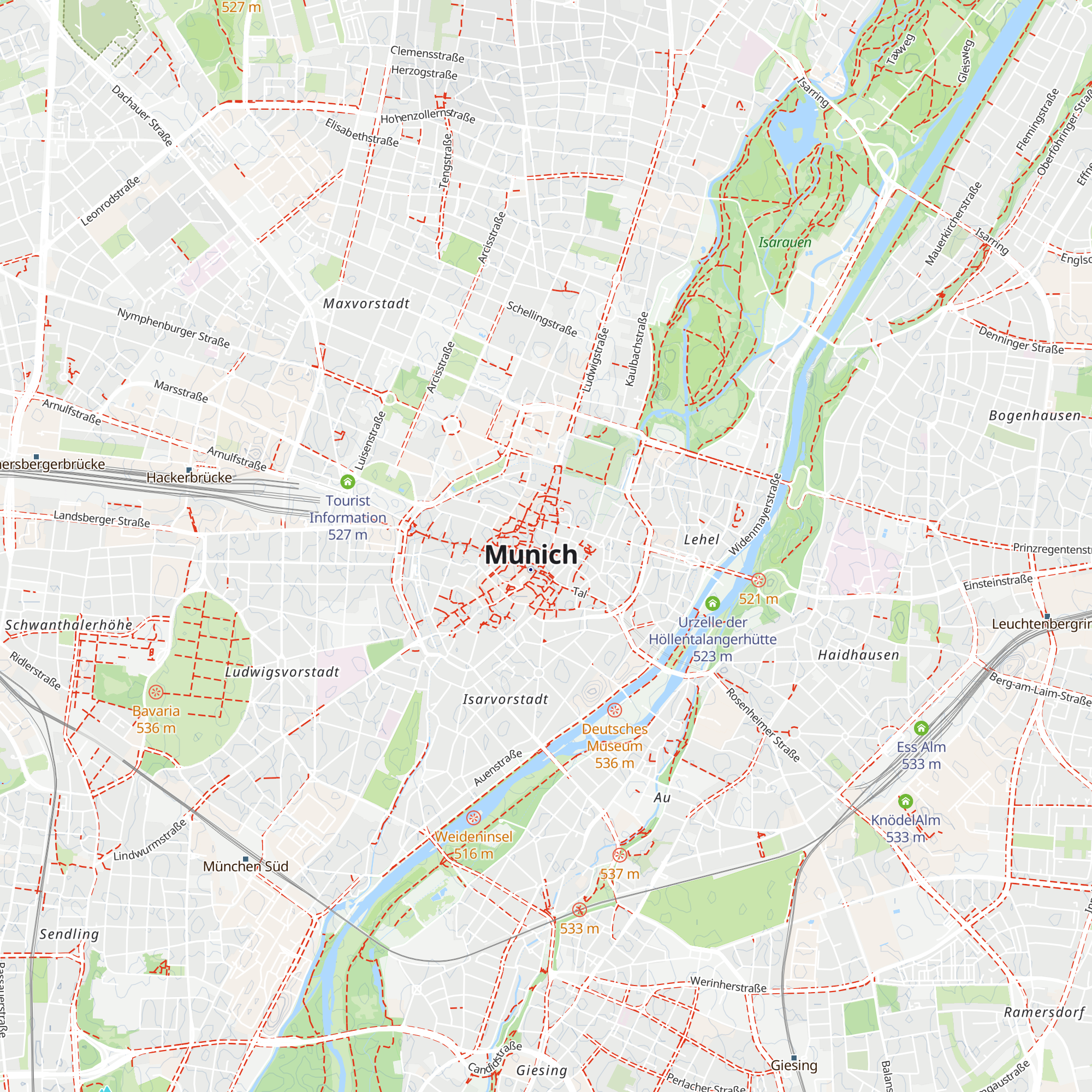 Zweite Stammstrecke München map