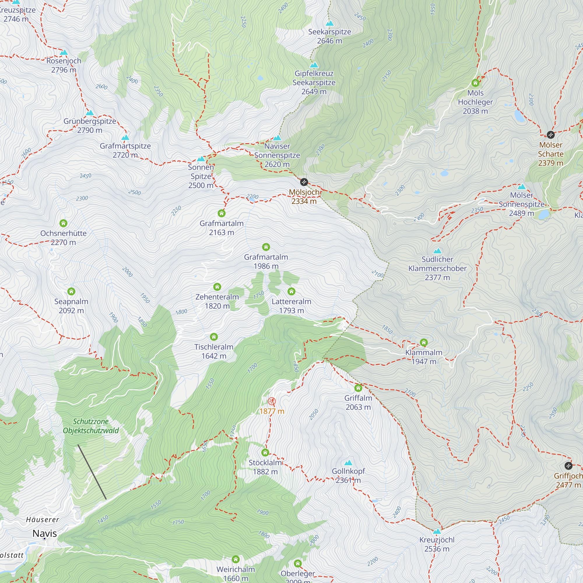 Lattereralm map