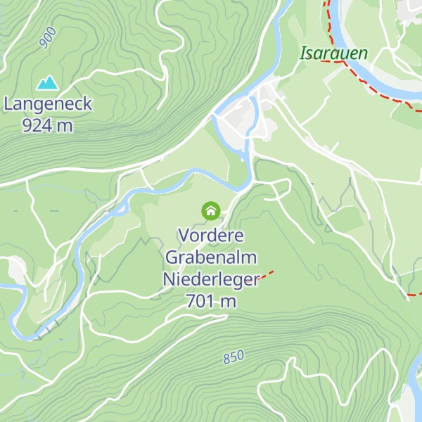 Map of Vordere Grabenalm Niederleger