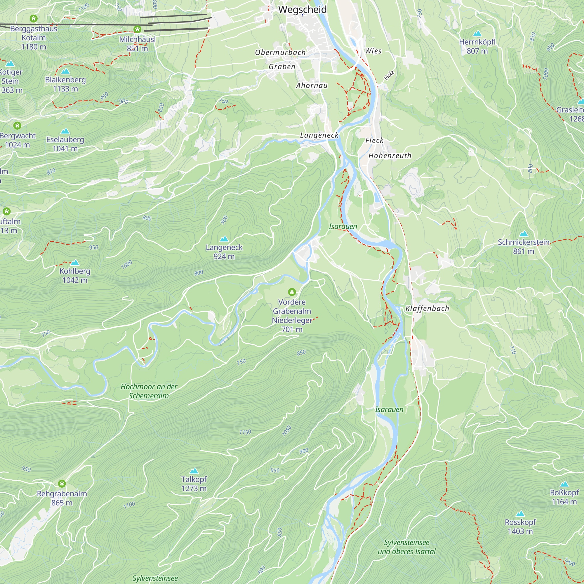 Vordere Grabenalm Niederleger map