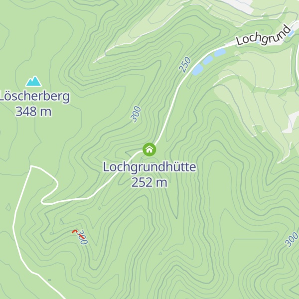 Map of Lochgrundhütte