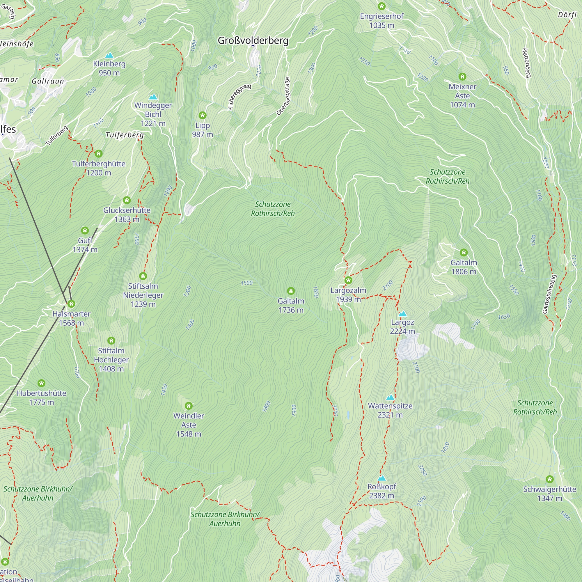 Galtalm map
