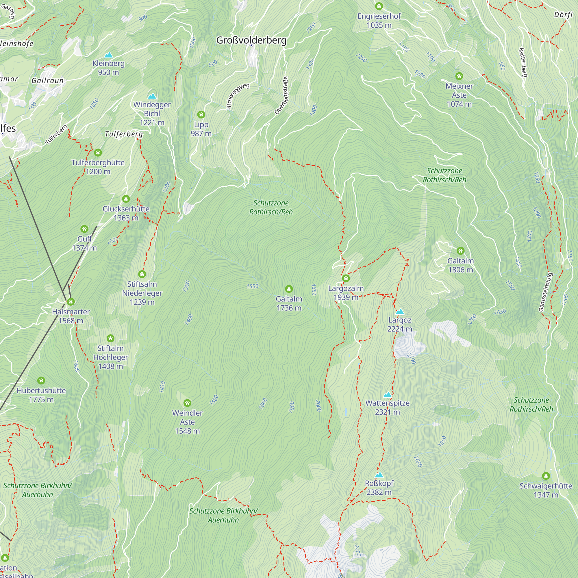 Galtalm map