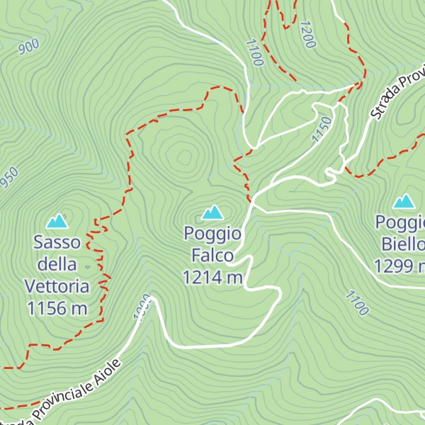 Map of Poggio Falco