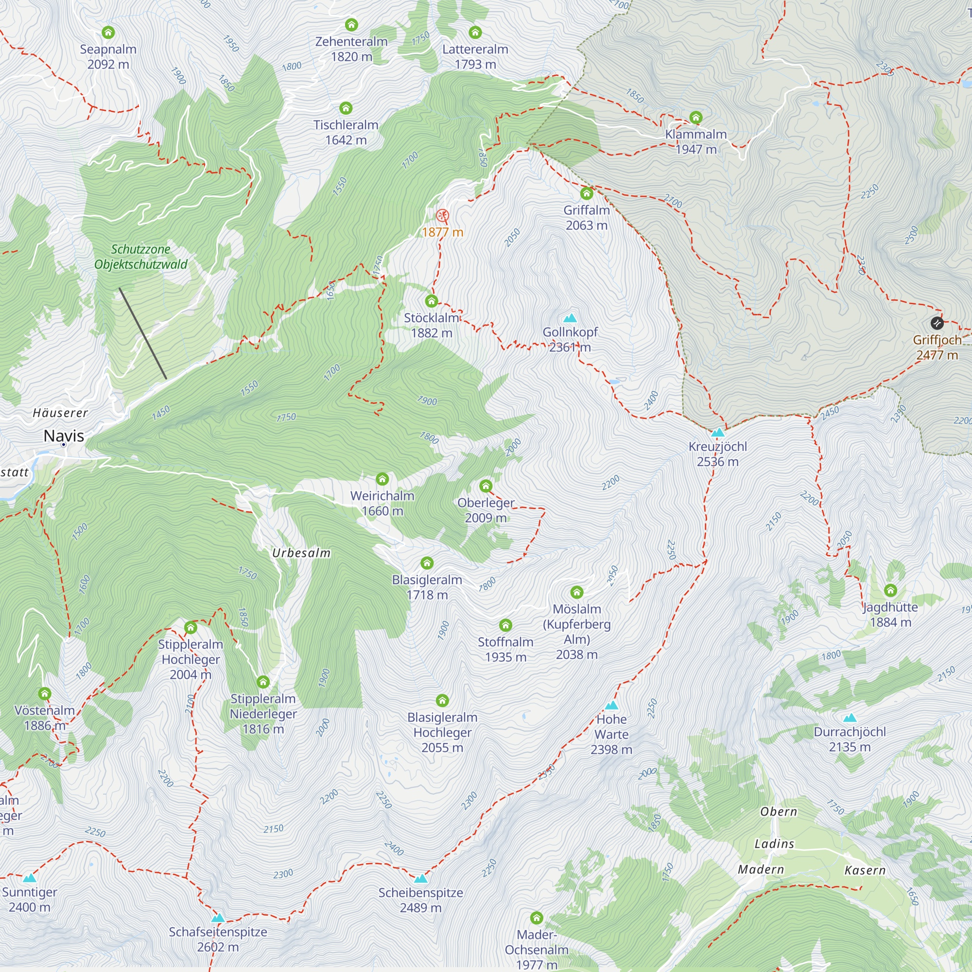 Oberleger map
