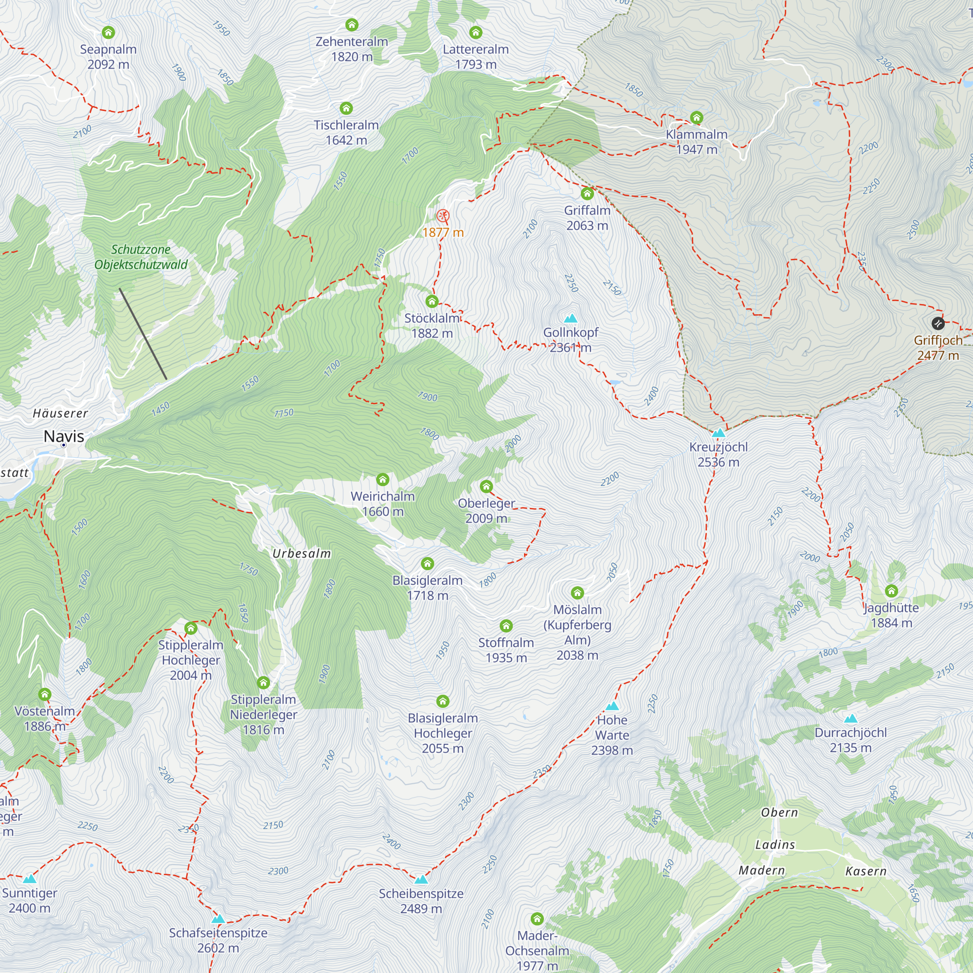 Oberleger map