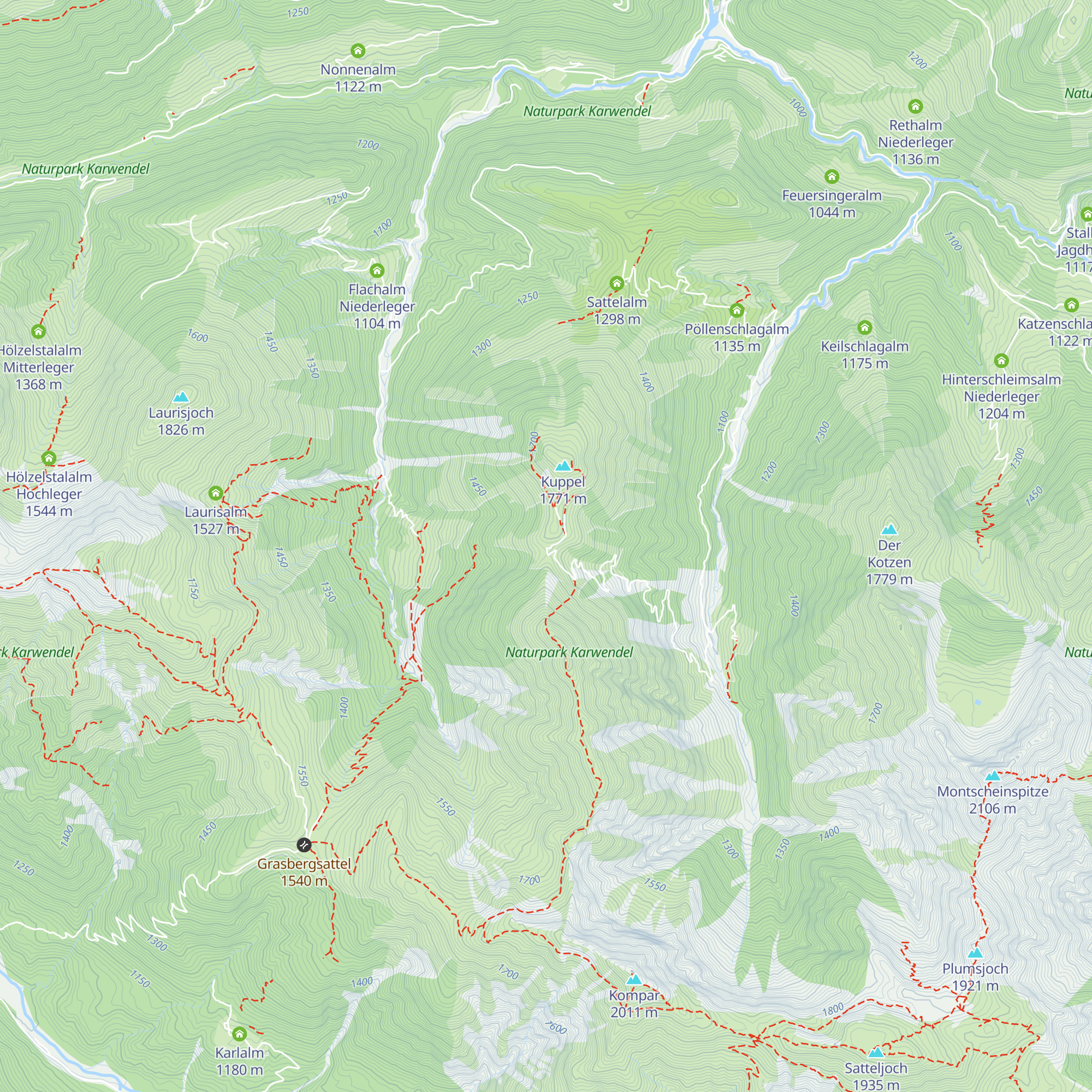 Kuppelalm map