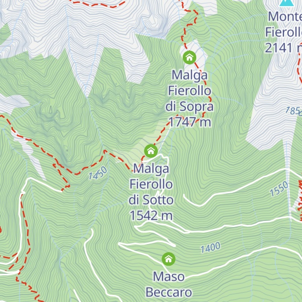 Map of Malga Fierollo di Sotto