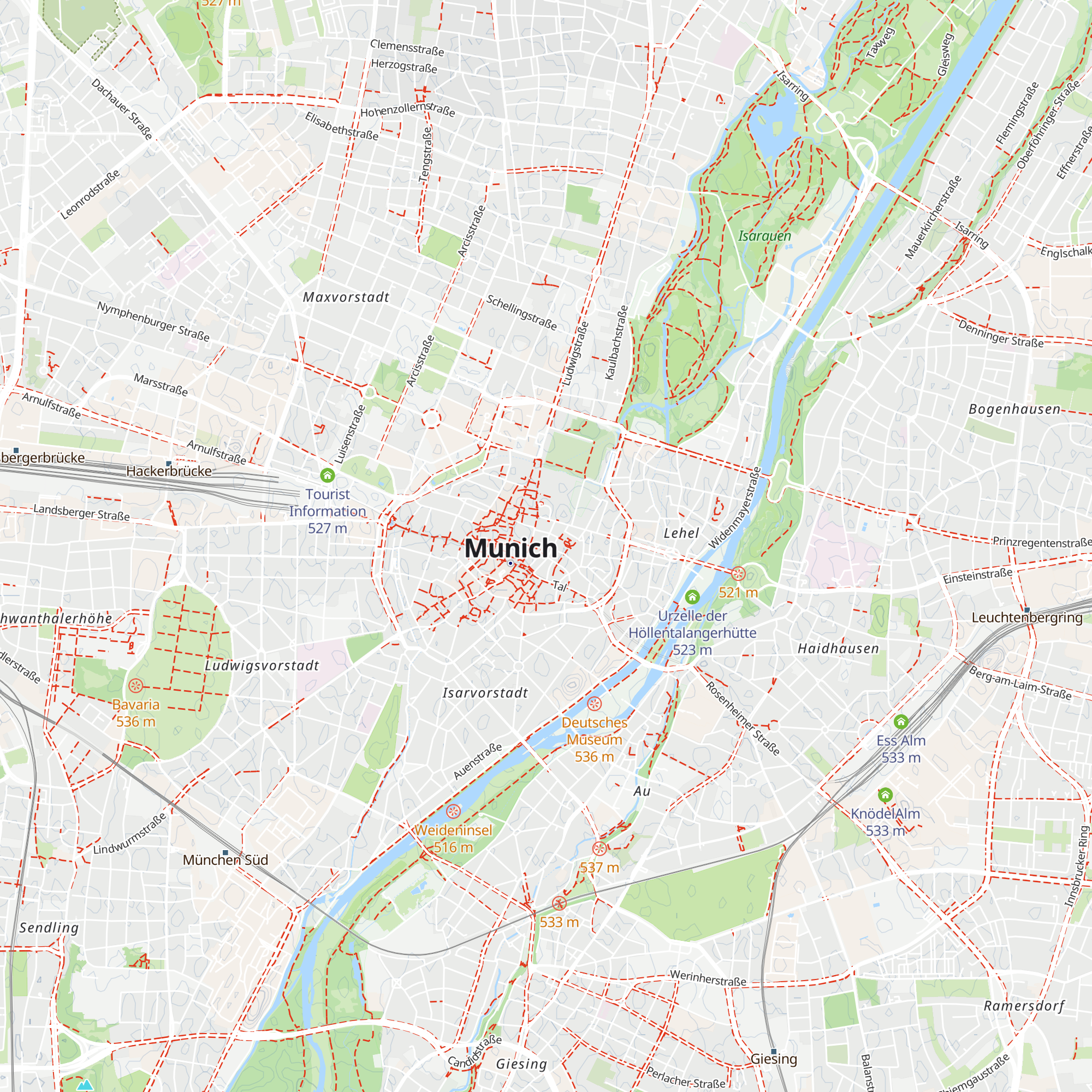 Infopoint Museen & Schlösser map