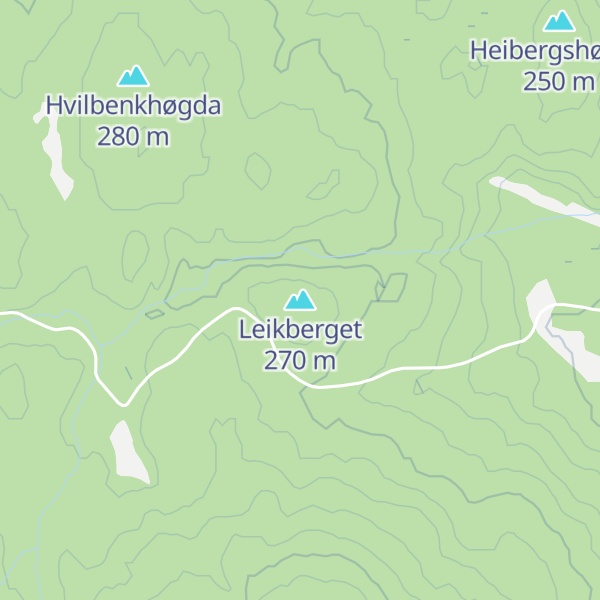 Map of Leikberget