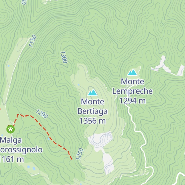 Map of Monte Bertiaga