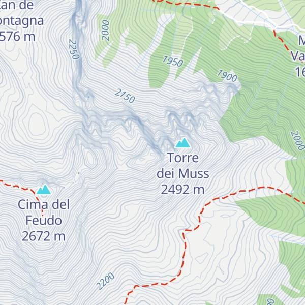 Map of Piz dei Mus Secondo