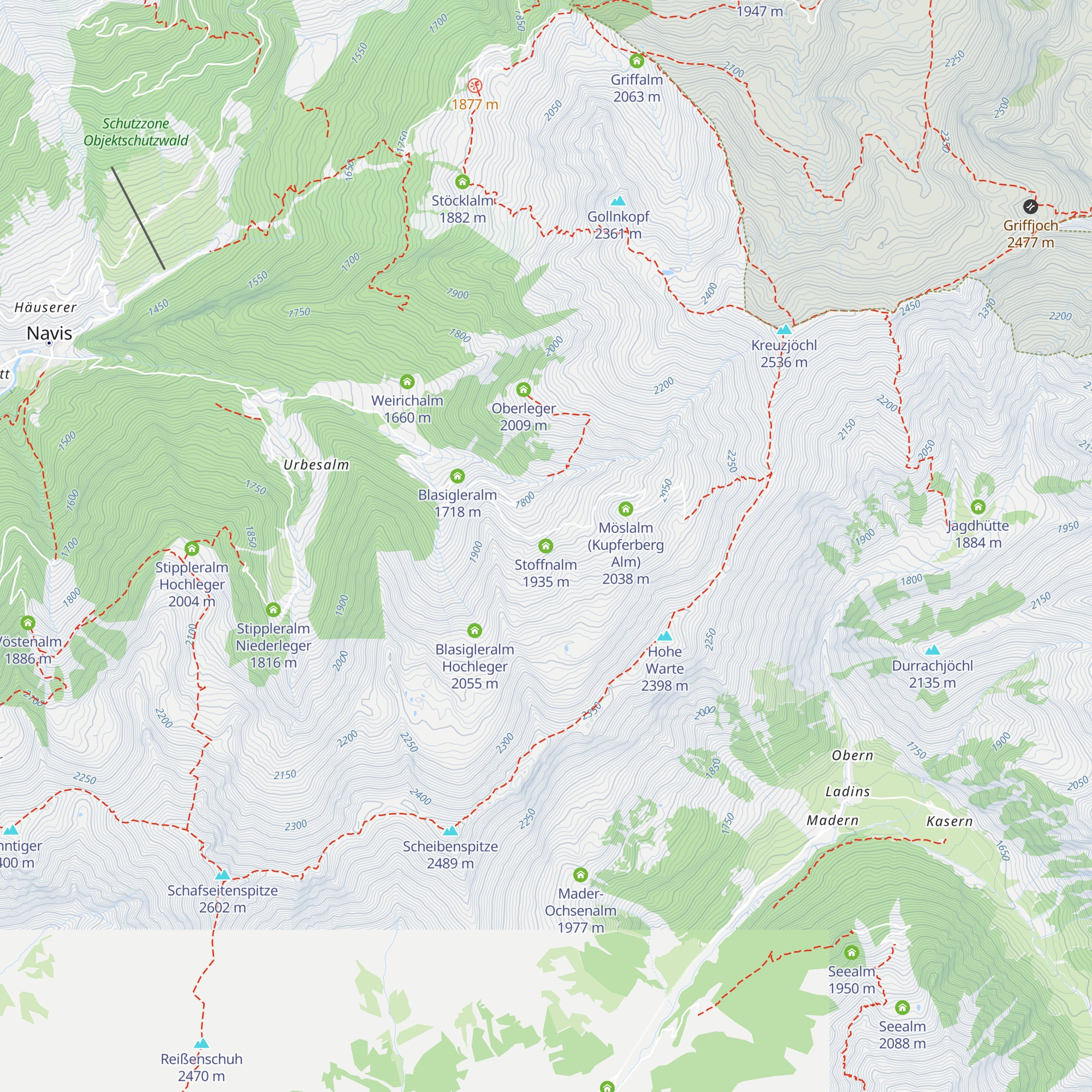 Stoffnalm map