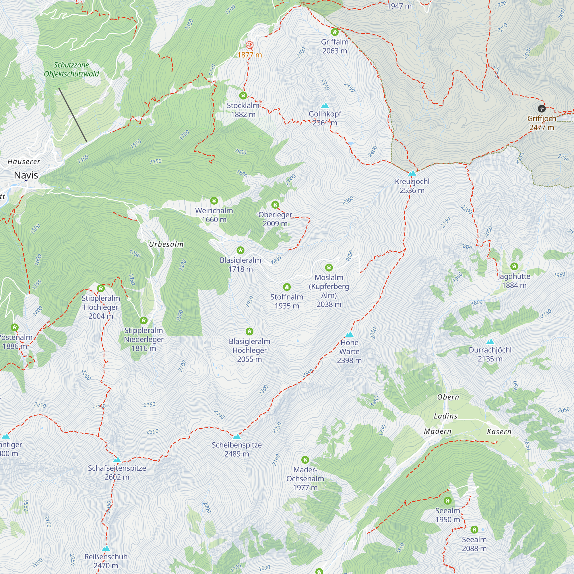 Stoffnalm map